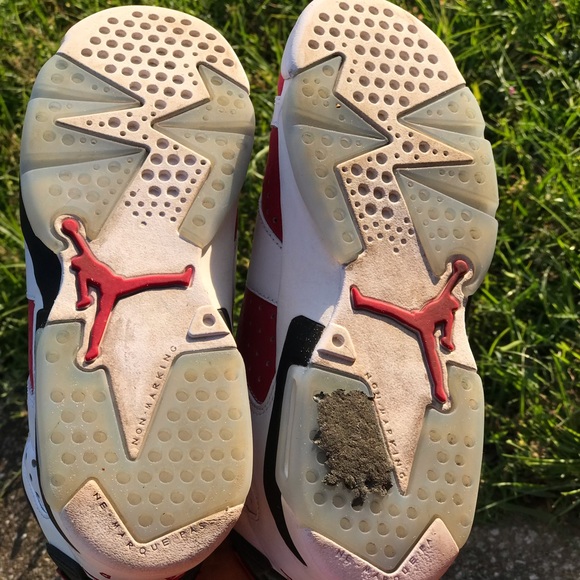 Air Jordan Retro 6 Carmine GS (2021) Size 6.5Y / 8Wmns - Picture 6 of 9